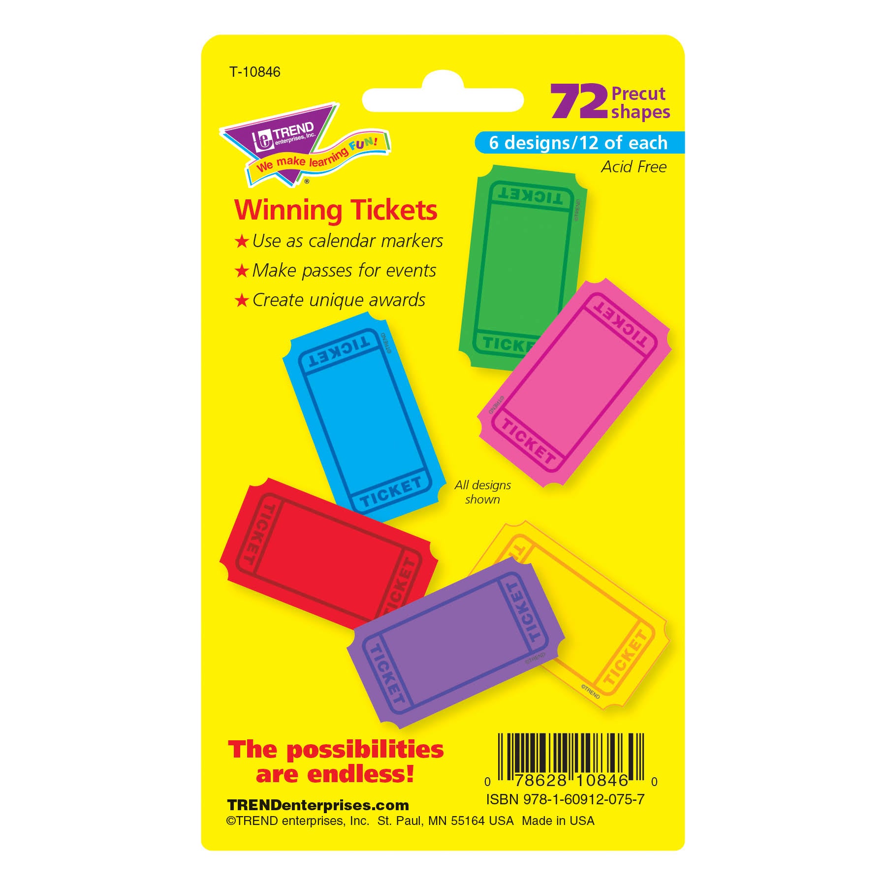 Mini Accents Tickets SL-10197