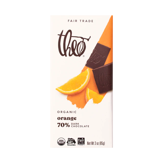 Theo Chocolate Bar - Orange Dark Chocolate TG-10423