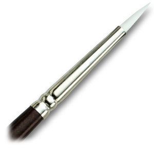 White Taklon Detail Round Paint Brush jb-37448