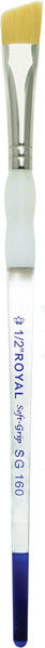 Sg Gold Taklon Angular 1/2" Paint Brush Arts & Crafts jb-37548