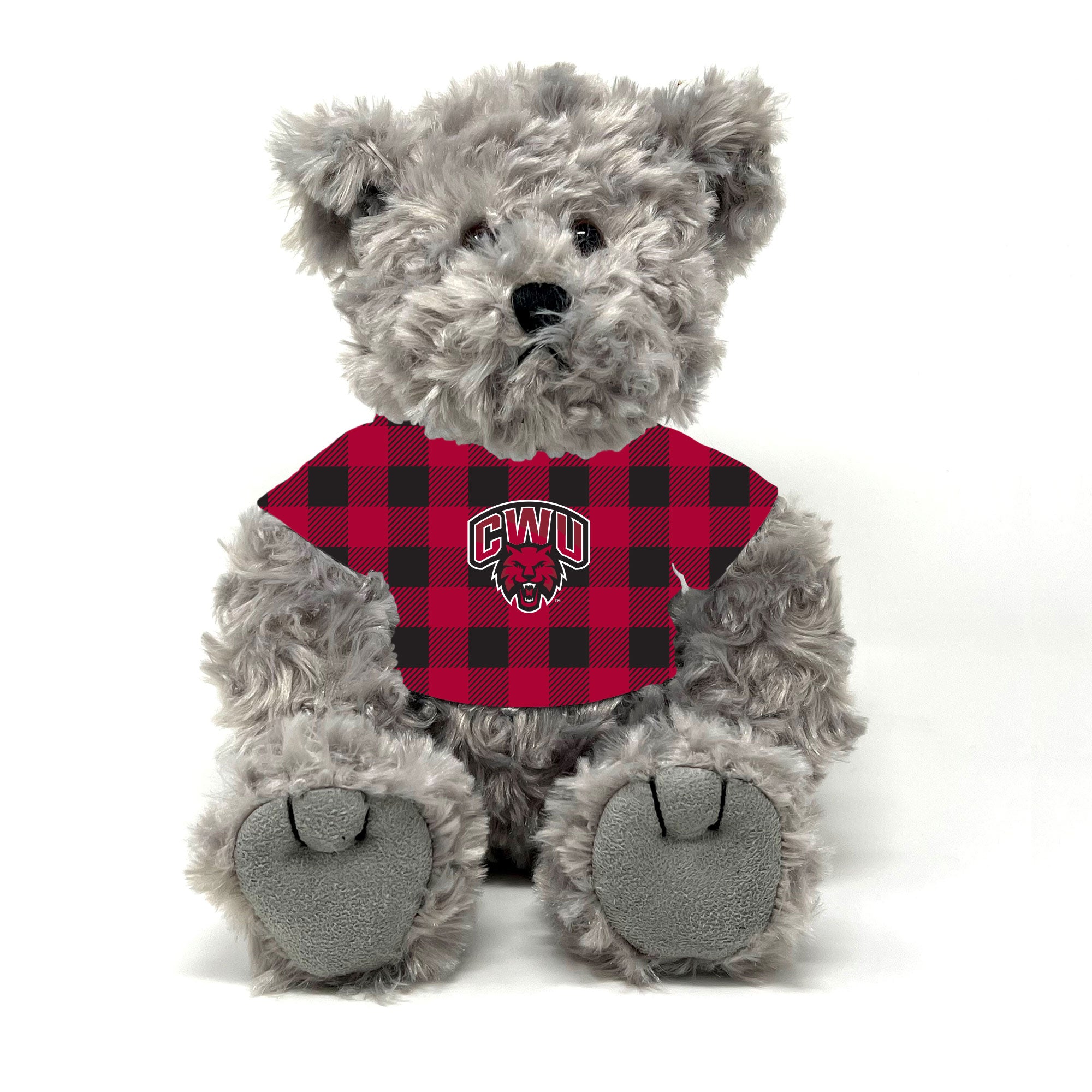10" Gray CWU Bear Plaid Tee jb-40513