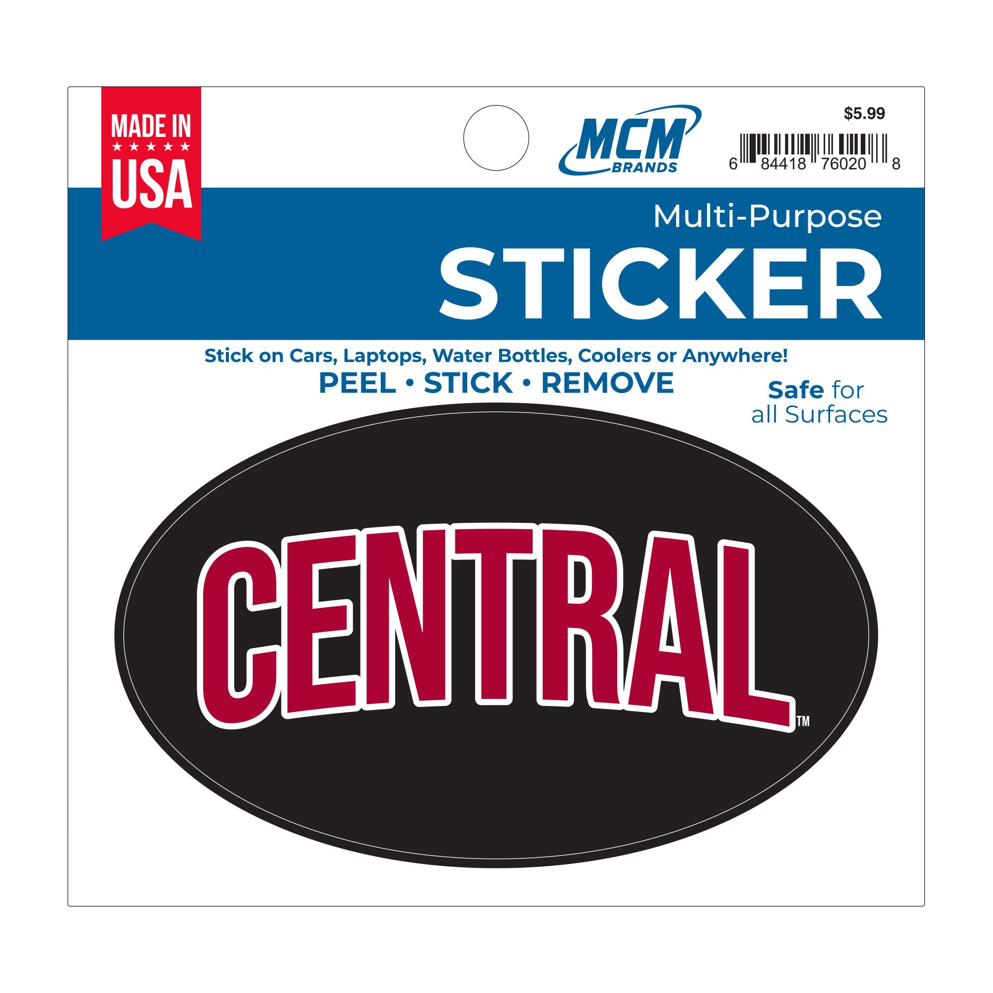 Central Oval Sticker jb-40599
